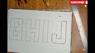 How to improve Graph Alphabet | Roman Urdu Block Letters Tutorial Step by Step | Shaheen Art