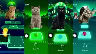 BTS (Savage Love & Fake Love) - Imagine Dragons (Enemy & Believer) | By  Cute Cats | Tiles Hop