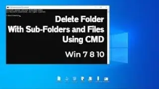 How to Delete Folder and Directory using CMD || Command Prompt in Hindi