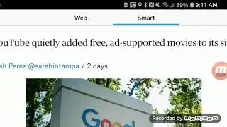 YouTube quietly added free ad supported movies to its site.