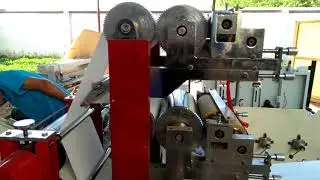 Double color napkin paper printing,embossing,cutting and folding machine-Alice Andy