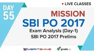Exam Analysis (Day-1) SBI PO 2017 Prelims | Online Classes #DAY 55