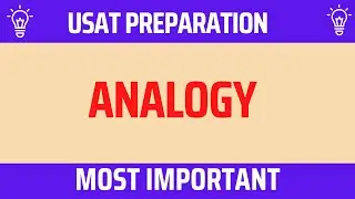 USAT,NTS,GAT,NAT Test Preparation MCQS Analogy, Verbal Reasoning