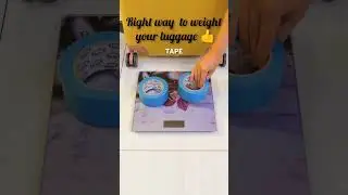 How to scale your luggage || Luggage weight checking #shorts #ytshorts #trending #viral