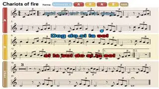Chariots of fire - flauta