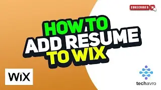 How to Add Resume to Wix 2025
