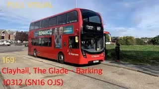 Route Visual~169: Clayhall, The Glade - Barking | 10312 | SN16 OJS