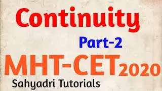 MHT-CET | Continuity | Part-2