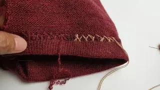 Sew Sweater Knits - A Catch Stitch on a Sweater Knit