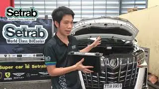 Toyota Alphard มาติดตั้งแผงออยคูลเลอร์ Setrab Oil Cooler STD 25 ชั้น BY SetrabThailand