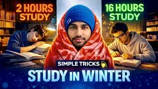 Study in Winter ❄️ | Simple Tricks to Study in Winter | Winter Study Tips & Routine #kirteshmeghwal