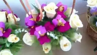 Букет из конфет от компании Вкусные-Цветы