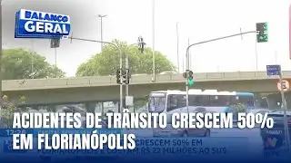 Mortes no tr&acirc;nsito de Florian&oacute;polis aumentam 50% entre 2023 e 2024