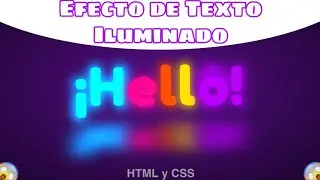 Efecto De Texto iluminado En HTML y CSS