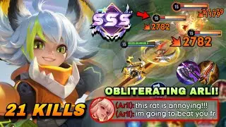 21 KILLS! TOP 1 FANG HARASSING & OBLITERATING META MARKSMAN ARLI IN FARM LANE! | FANG BUILD & ARCANA