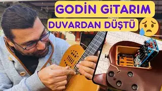 GODİN GİTARIM DUVAR ASKISINDAN DÜŞTÜ | TRUSS ROD ÇIKTI | İKİ MANYETİK ARIZALANDI