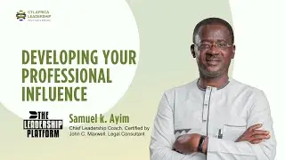 DEVELOPING YOUR PROFESSIONAL INFLUENCE 📱