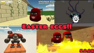 😱😱 EASTER EGGS IN MEAT CHICKEN GUN NEW UPDATE 5.0.04!!