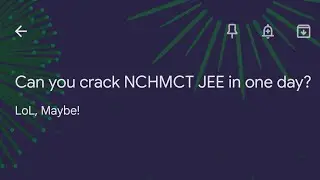 Final Session Before #NCHMCT_JEE 2022! | Final - last minute tips | Last Day Prep Strategy?