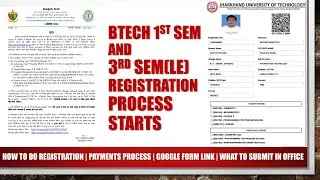 Btech 1st year & 3rd sem(LE) Registration started |How to Register|Payments process|Google form link