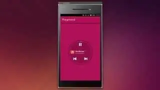 Ideas for Ubuntu phone design. Music Circle.