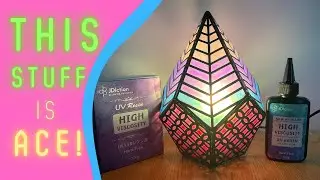 Testing JDiction&rsquo;s NEW High Viscosity UV Resin - Resin Lamp