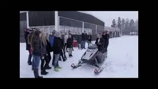 James Bond Die Another Day snowmobile in James Bond 007museum Nybro Sweden