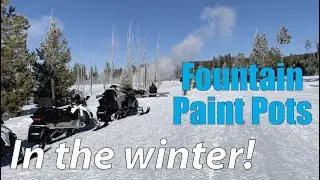 Lower Geyser Basin And Fountain Paint Pots In The Winter! Virtual Yellowstone Tour!
