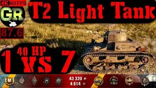 88_World of Tanks T2 Light Tank WoT Replay - 10 Kills 1.2K DMG(Patch 1.4.0)