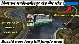 Bussid new himachal mandi - hamirpur map mod || Bussid new free map mod | Bussid new map mod #bussid