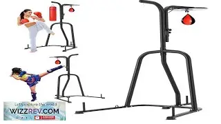 VEVOR 2 in 1 Punching Bag Stand Steel Heavy Duty Workout Equipment
