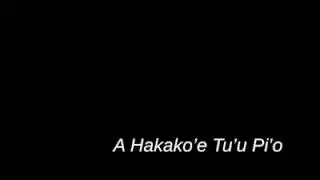 A hakakoe tu'u pi'o