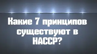 Какие 7 принципов существуют в HACCP?