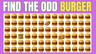 Find the ODD One Out - Fast Food Edition 🍔🍕🌮 30 Levels Emoji Quiz - Easy, Medium, Hard