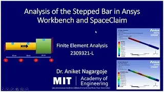 Stepped Bar Problem in Ansys Workbench & SpaceClaim #ansystutorial #SteppedBar #ansysworkbench