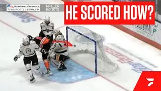 BUTT GOAL: Fort Wayne's Jack Dugan Uses Rear End To Give Komets The Lead