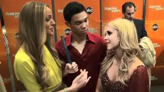 AfterBuzz TV Interviews Roshon Fegan and Chelsie Hightower @ DWTS May 1st, 2012
