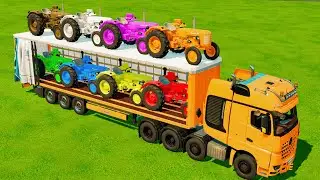 Work With Colors - Transporting EVERY COLOR Mini Zetor Tractors | Farming Simulator 25