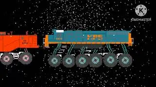 monster wedge snow plow train