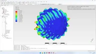 PrePoMax (CalculiX FEA) - Учебник 53 - Выпучивание сферической оболочки