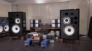 Black Polished KRS 4344 with JBL 2230A & LE10A, BK Chrome Plated SUS Parts　ブラッククローム・ケンリックサウンド4344完成