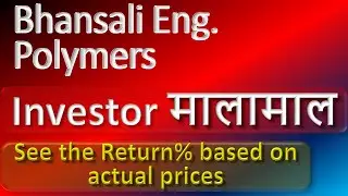 Bhansali Eng  Polymers Price Analysis