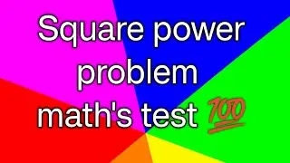 How to solve square power problem.  #वर्ग निकालना सीखे #rsmaths9296 