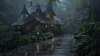 Sleep Better with Heavy Rain in the Forest | Say Goodbye to Stress and Relax with Natural Sounds