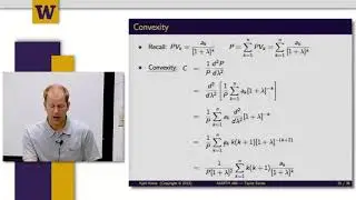Mathematical Methods for Quantitative Finance || 11 W7 2 5  Bond Convexity 8 08