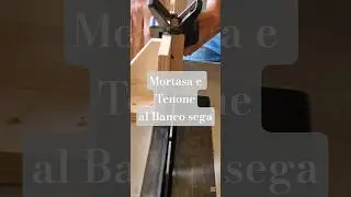 Realizzare mortasa e tenone al banco sega #mortasaetenone #falegnameria #tutorial #sportellilegno
