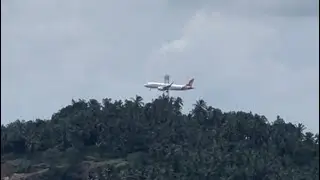 Dangerous table top airport landing