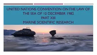 UNCLOS 1982: Marine scientific research