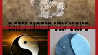 YIN YANG STONE. ( BATU MOTIF YIN YANG )