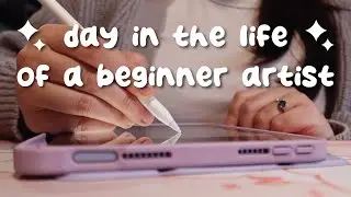 day in the life of a beginner artist ✨ | cozy small business vlog